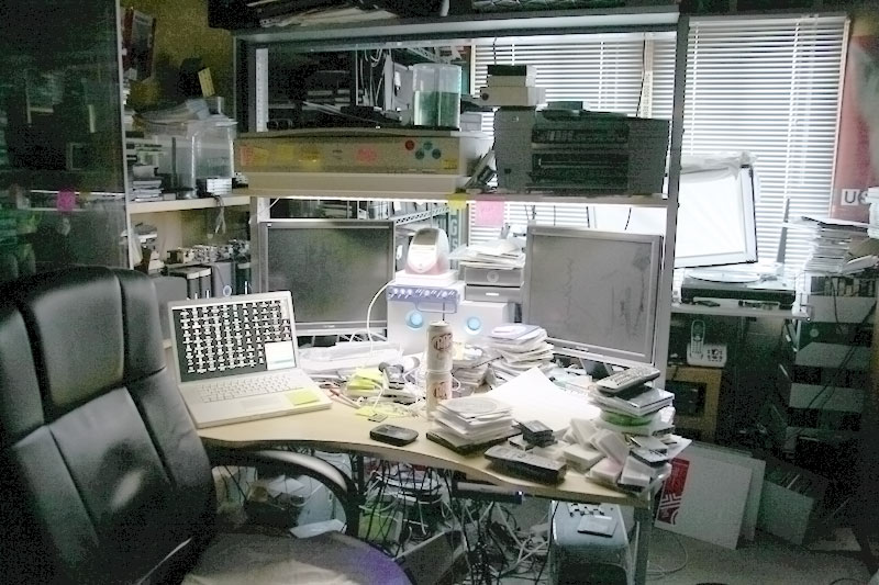 messy room - fake Photoshop grainy light boost