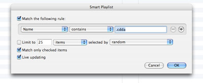 playlist screenshot