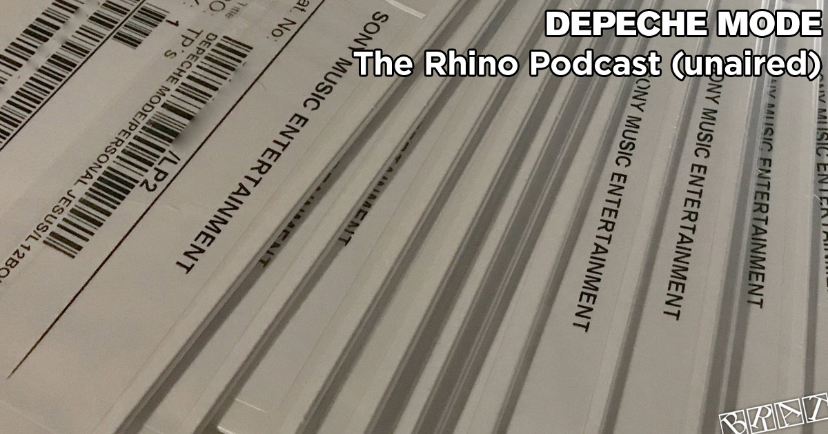 Depeche Mode - The Rhino Podcast (April 27th, 2018)