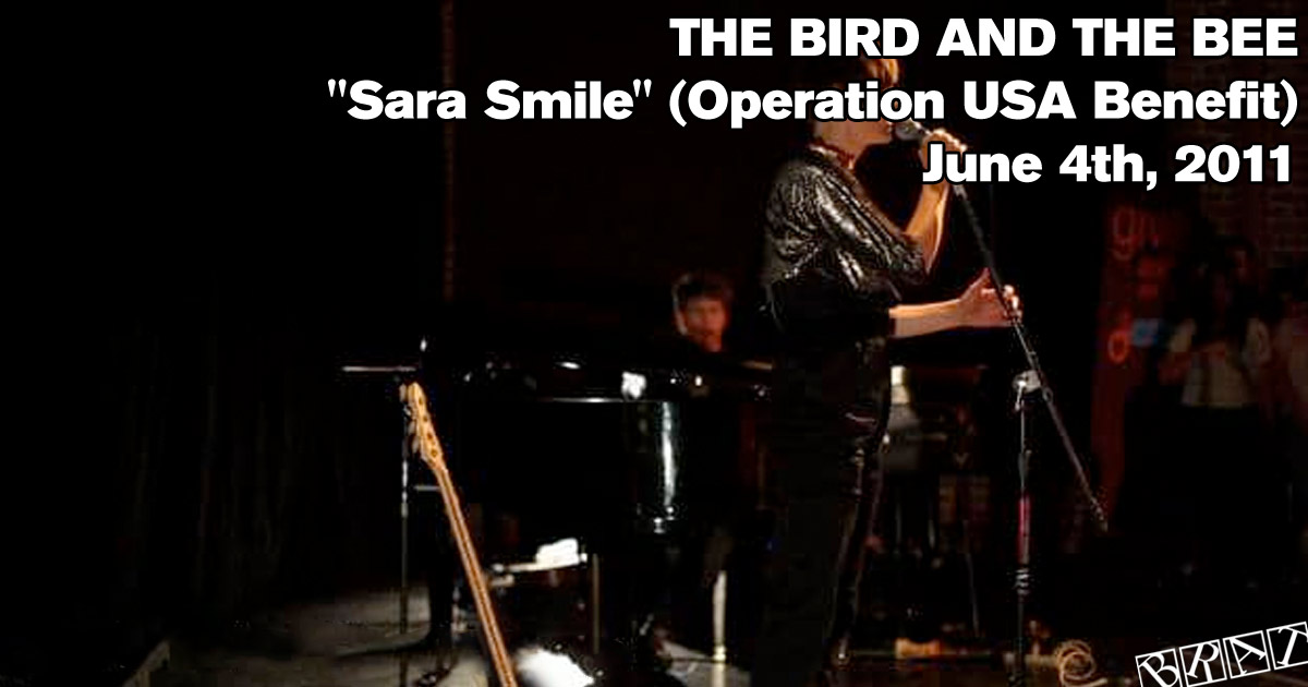 Sara Smile (Operation USA Benefit) (June 4th, 2011)