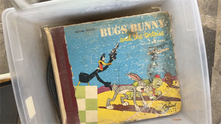 Bugs Bunny vs The Tortoise 78 set, covered in mold