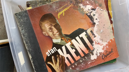 Stan Kenton 78 set, covered in mold
