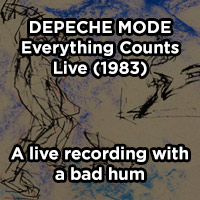 A live recording with a bad hum